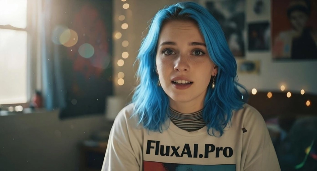 Exemple d'édition locale de Flux Kontext montrant un changement de couleur de cheveux