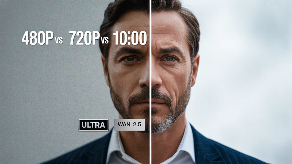 Démonstration de qualité Ultra HD du générateur de vidéo AI Wan 2.5 1080p