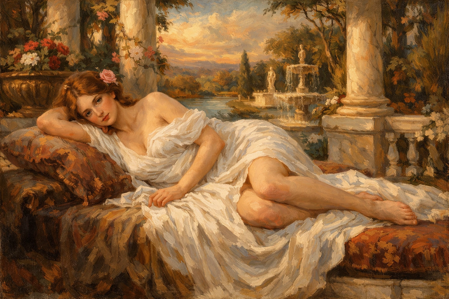 Flux AI:lla luotu öljymaalaustyyli